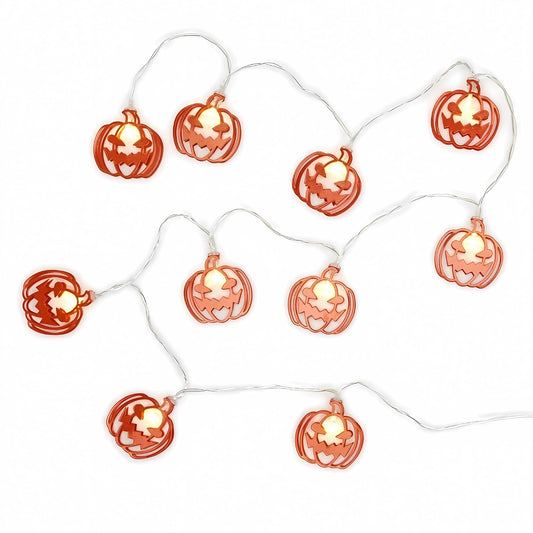 MANSAA Metal Pumpkin String Lights Warm White 2 Metre
