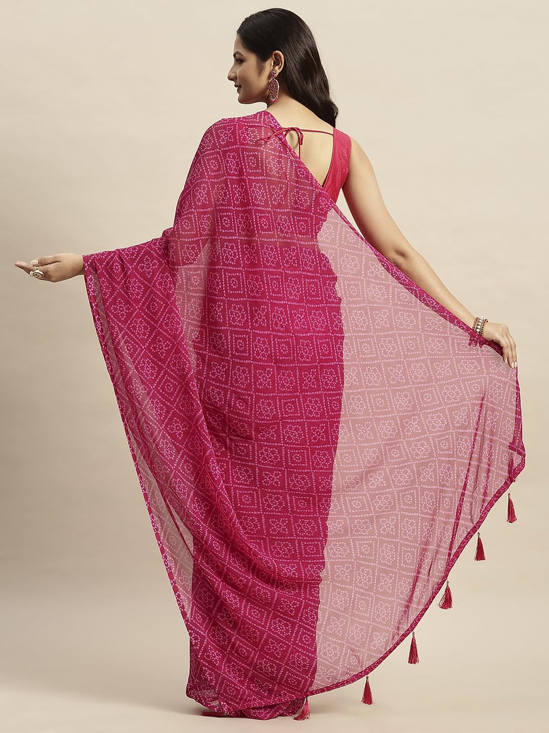 Vasthrlay Teal Saree with elegant chiffon and printed styling