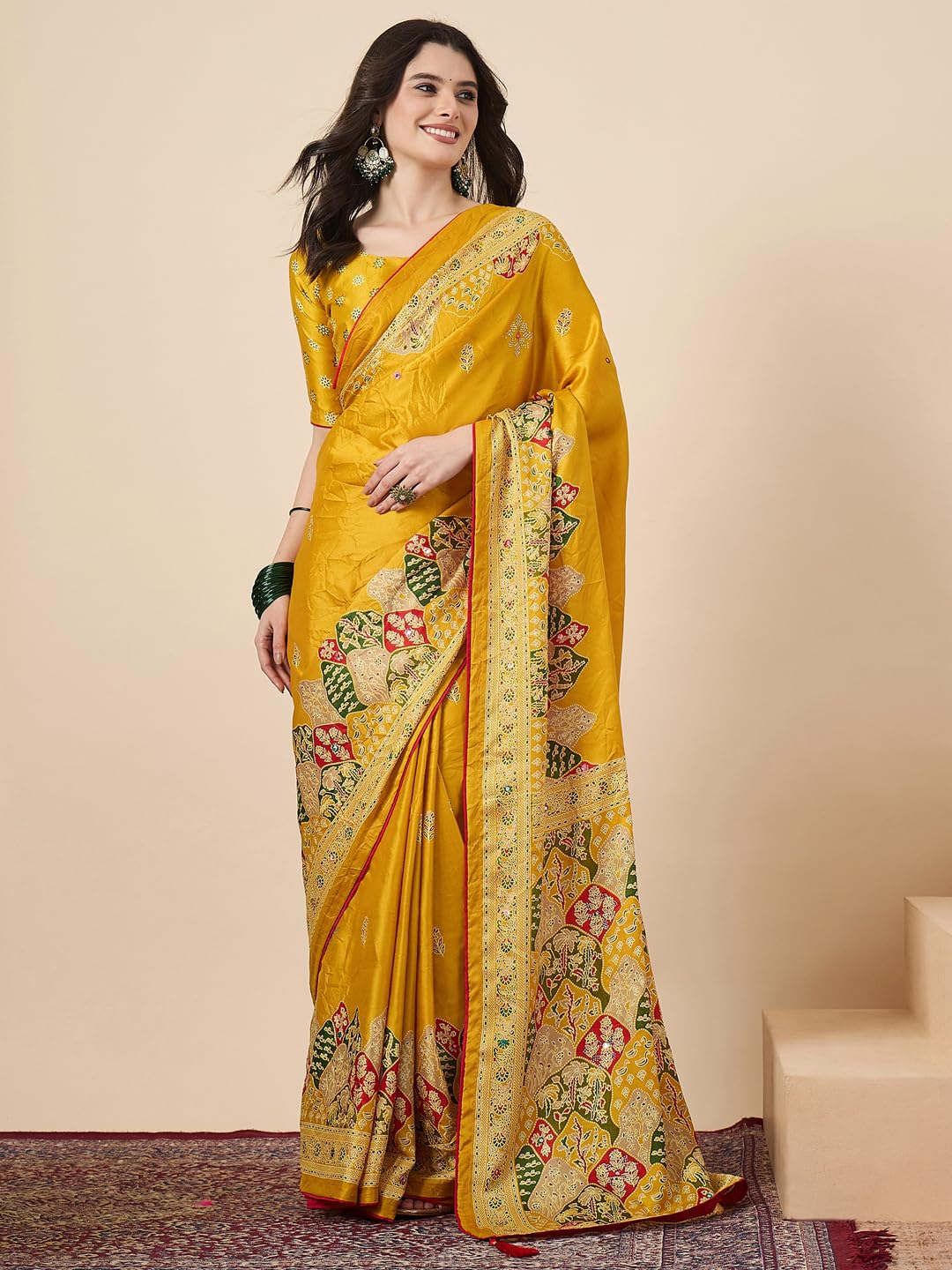 Vasthrlay Bandhani Chiffon Ethnic Wear with printed design