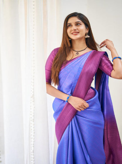 Vasthrlay Banarasi Classic Saree with decorative traditional design