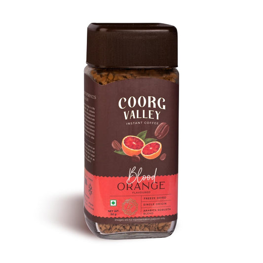 Coorg Valley Blood Orange Flavoured Instant Coffee 50g