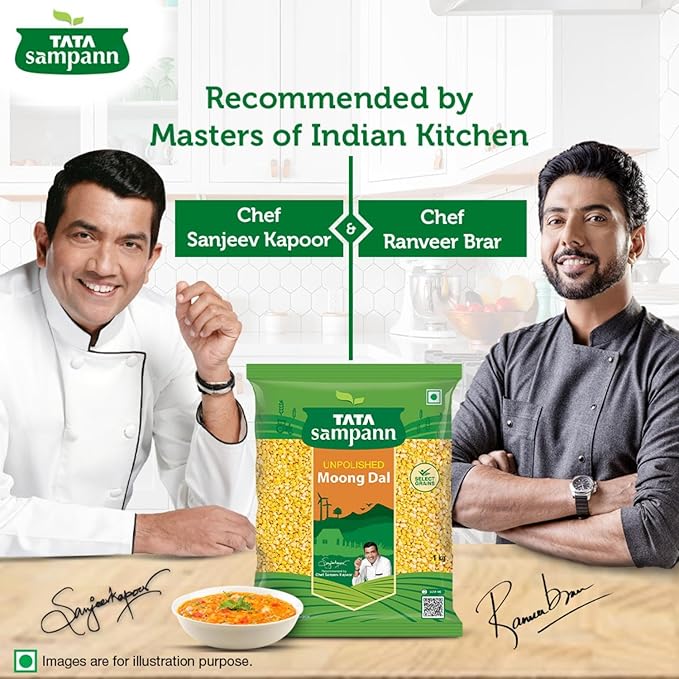 Tata Sampann Unpolished Moong Dal (Split) - PUSHMYCART