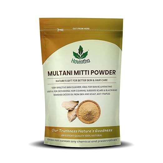 Havintha - Natural Multani Mitti Powder - PUSHMYCART