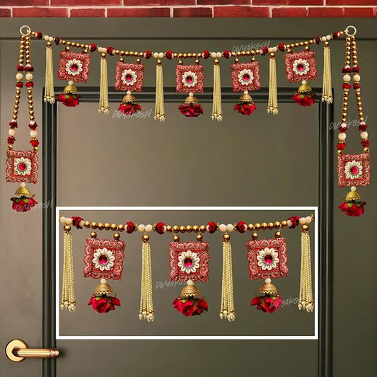 Divyakosh Temple Decoration Items,Toran For Home Door Decoration - PUSHMYCART
