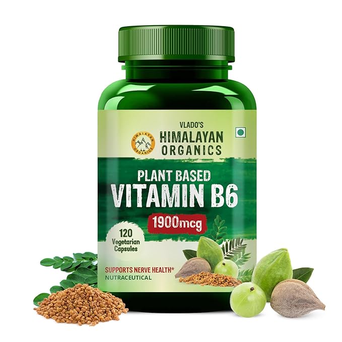 Himalayan Organics Plant-Based Vitamin B6 Capsules