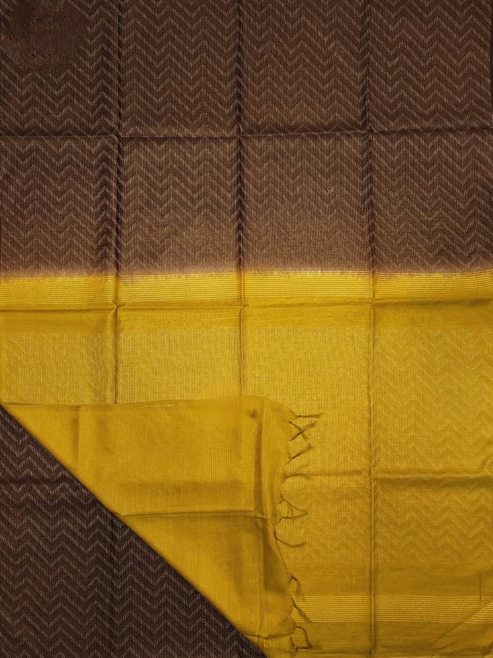 Vasthrlay Brown Traditional Saree with elegant bhagalpuri styling