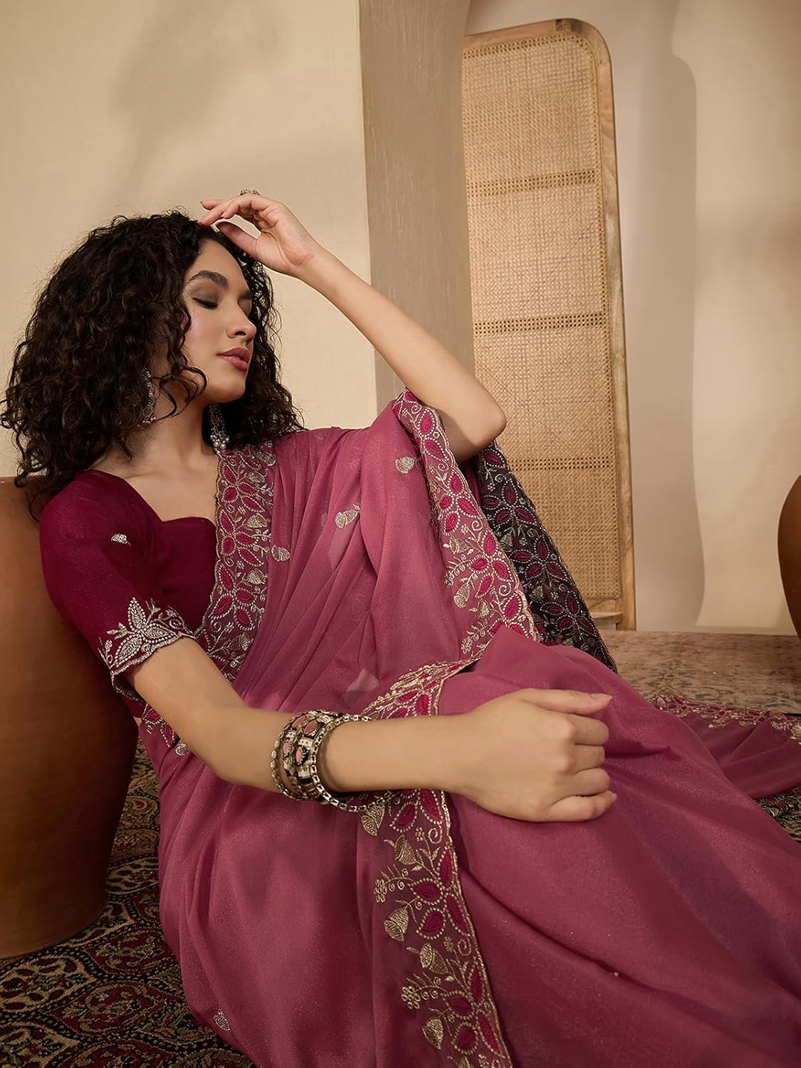 Vasthrlay Classic Traditional Saree for wedding and party wear styling