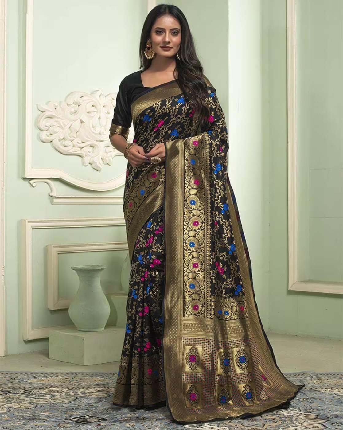 Vasthrlay Classic Traditional Saree for wedding and party wear styling