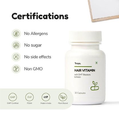 Traya Hair Vitamins Capsule 30 Capsules - PUSHMYCART