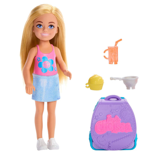Barbie Family and Friends Cupcake Baking Backpack Chelsea Doll