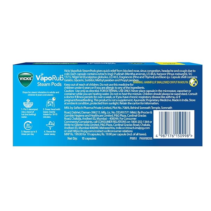 Vicks VapoRub SteamPods - PUSHMYCART