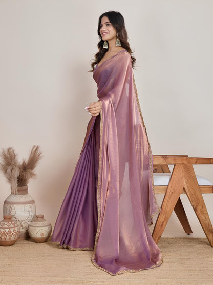 Vasthrlay Ethnic Classic Saree with decorative border design