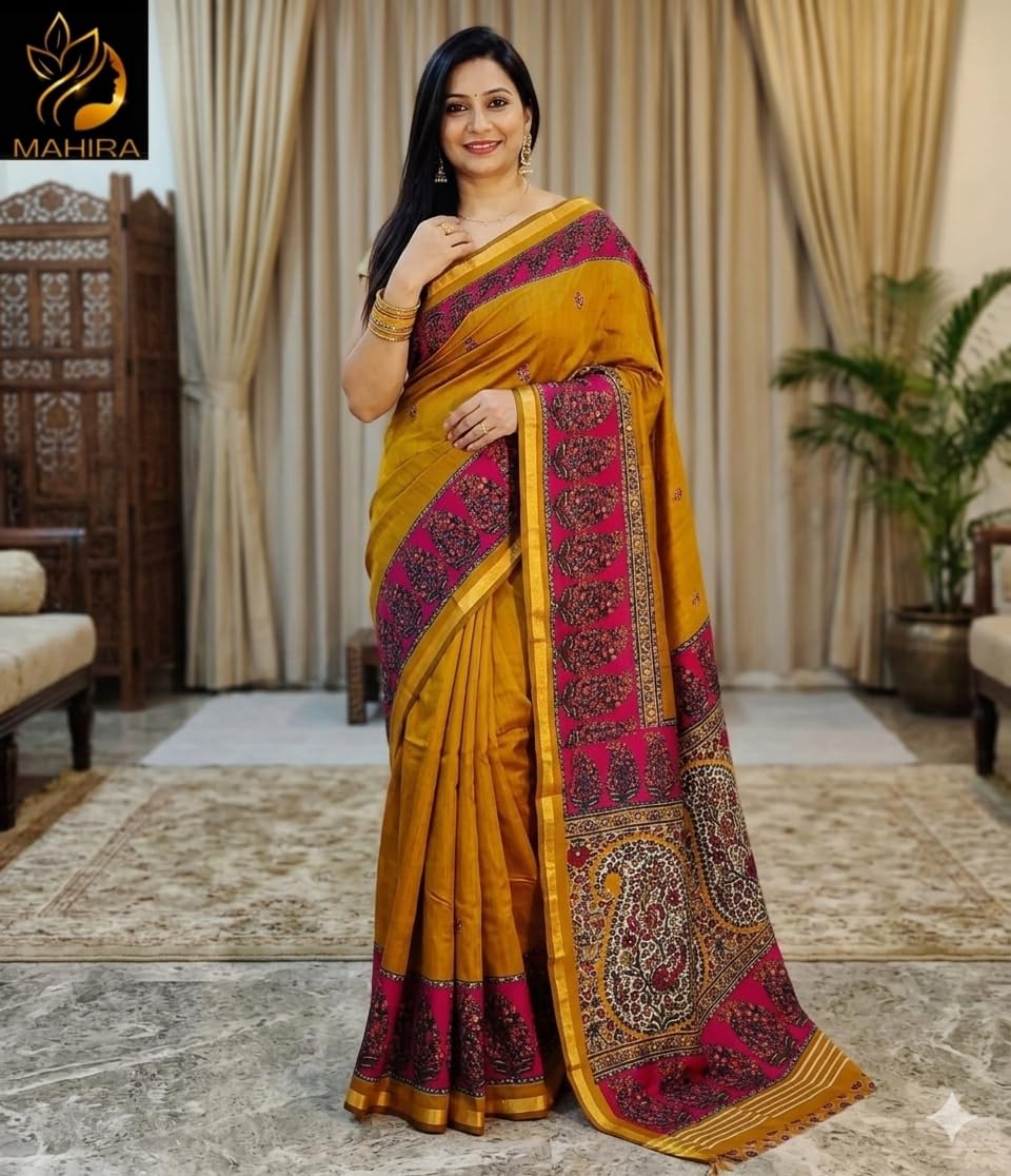 Vasthrlay Classic Printed Saree with elegant Ethnic styling