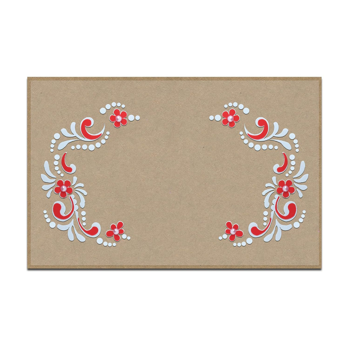 Comet Busters Radha Rani Gopi Dot White and Red Bindis