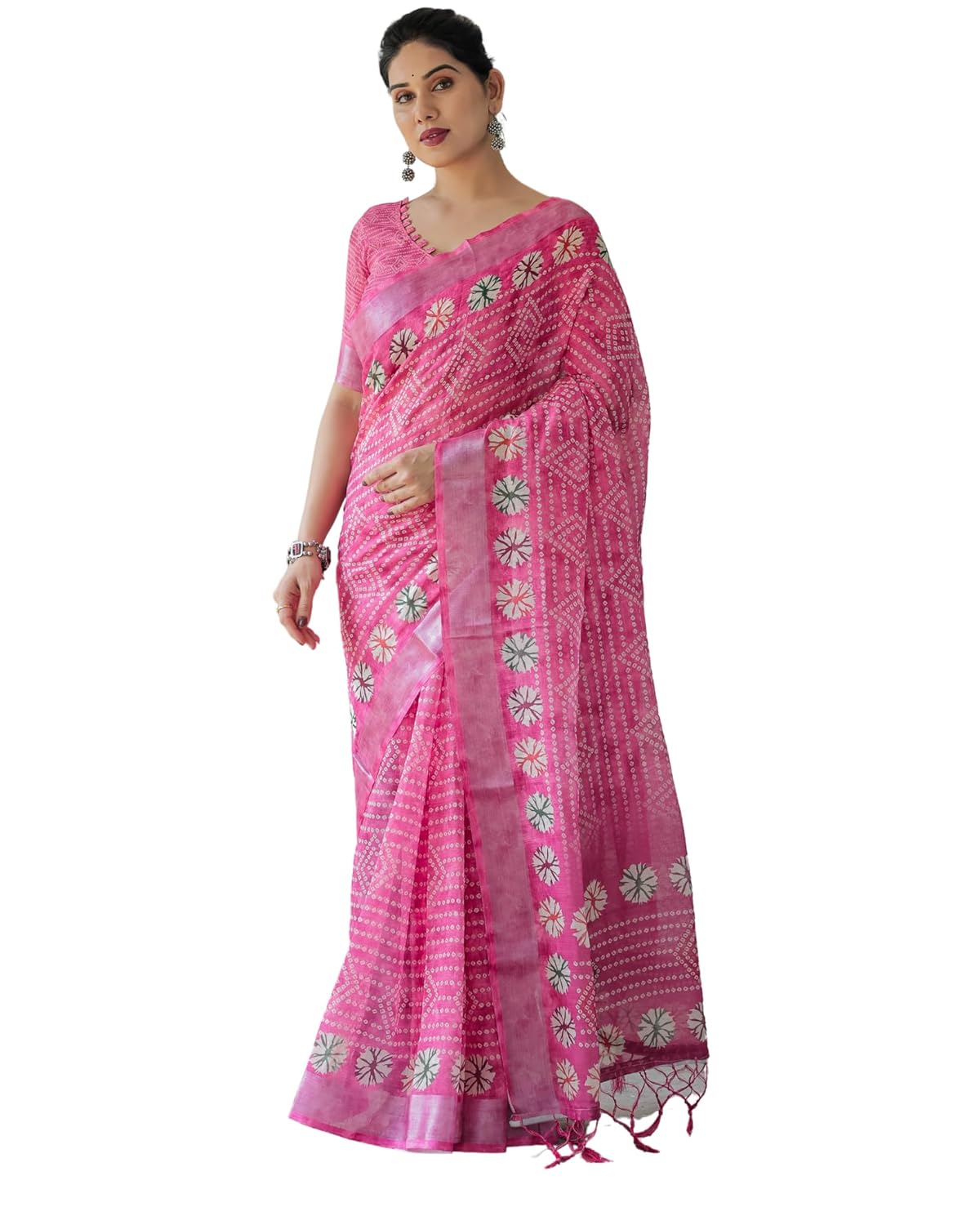 Vasthrlay Classic Chiffon Floral Saree for festive ethnic occasions