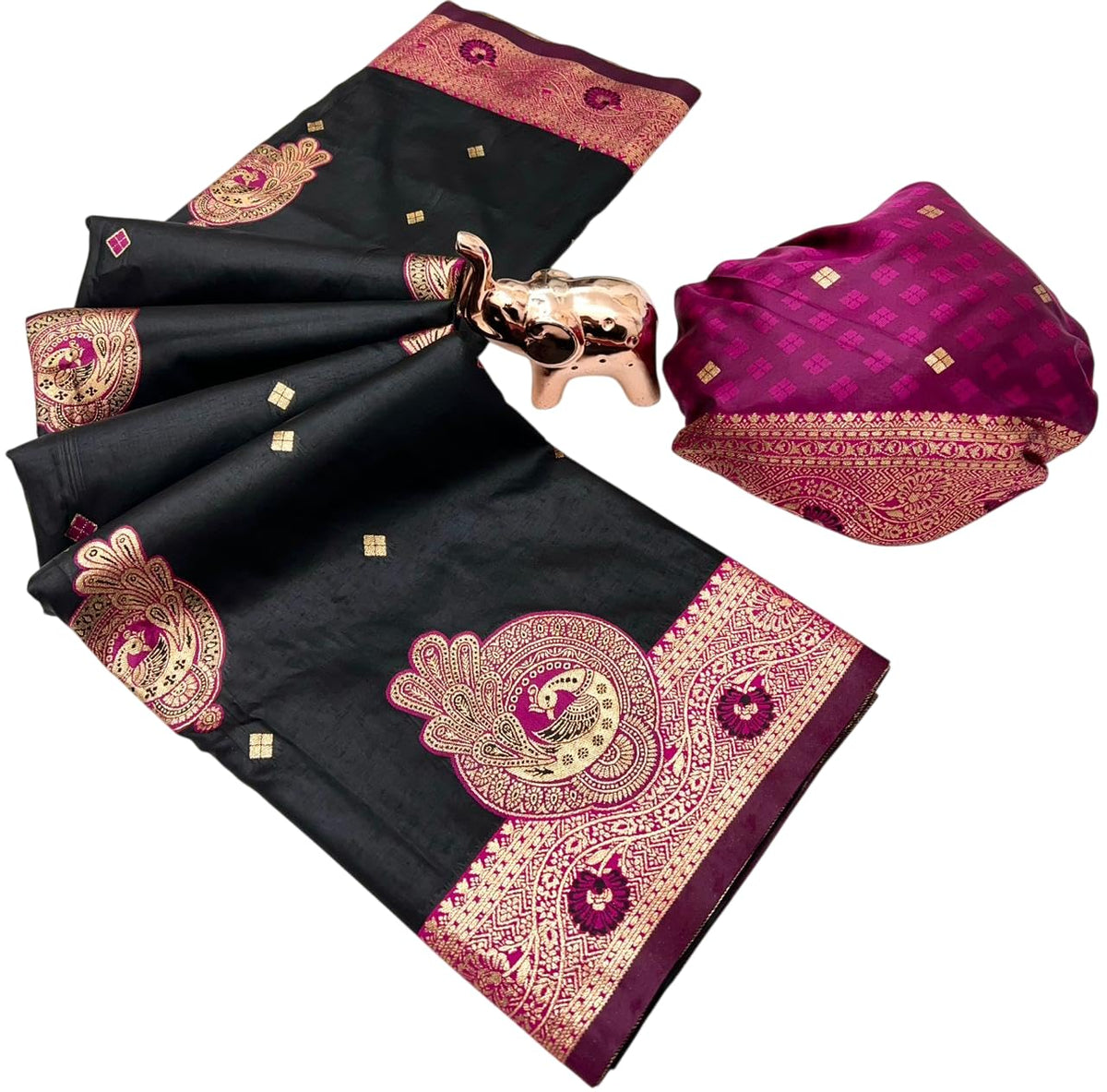 Vasthrlay Classic Paithani Weaving Saree for festive ethnic occasions