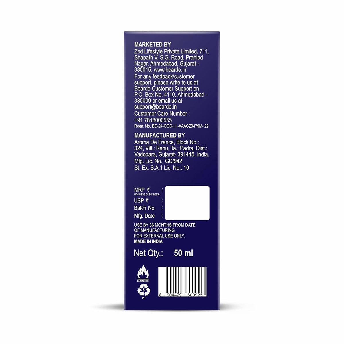 BEARDO Perfume - LSD Amber Spicy Scent Concentrated Sprays - Long Lasting Fragrance Eau brand product display buy online