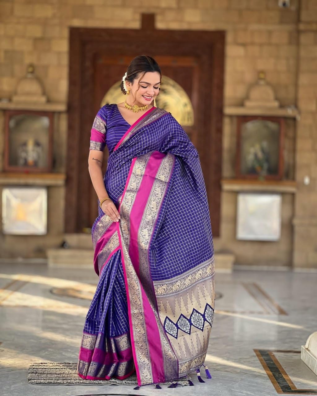 Vasthrlay Classic Traditional Saree for wedding and party wear styling