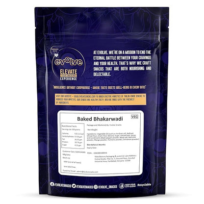 Evolve Snacks Healthy Baked Bhakarwadi