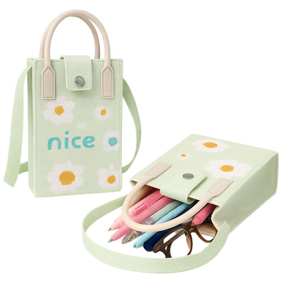 FunBlast Crossbody Mobile Sling Bag Daisy Nice Mint Green