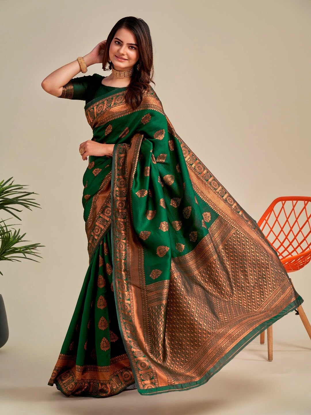 Vasthrlay Classic Traditional Saree with elegant banarasi styling
