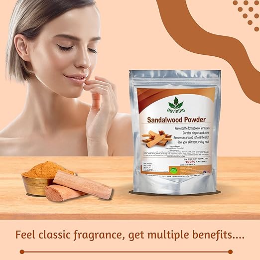 Havintha - Pure and Natural Sandal Wood Powder for Skin Care - Face Pack - PUSHMYCART