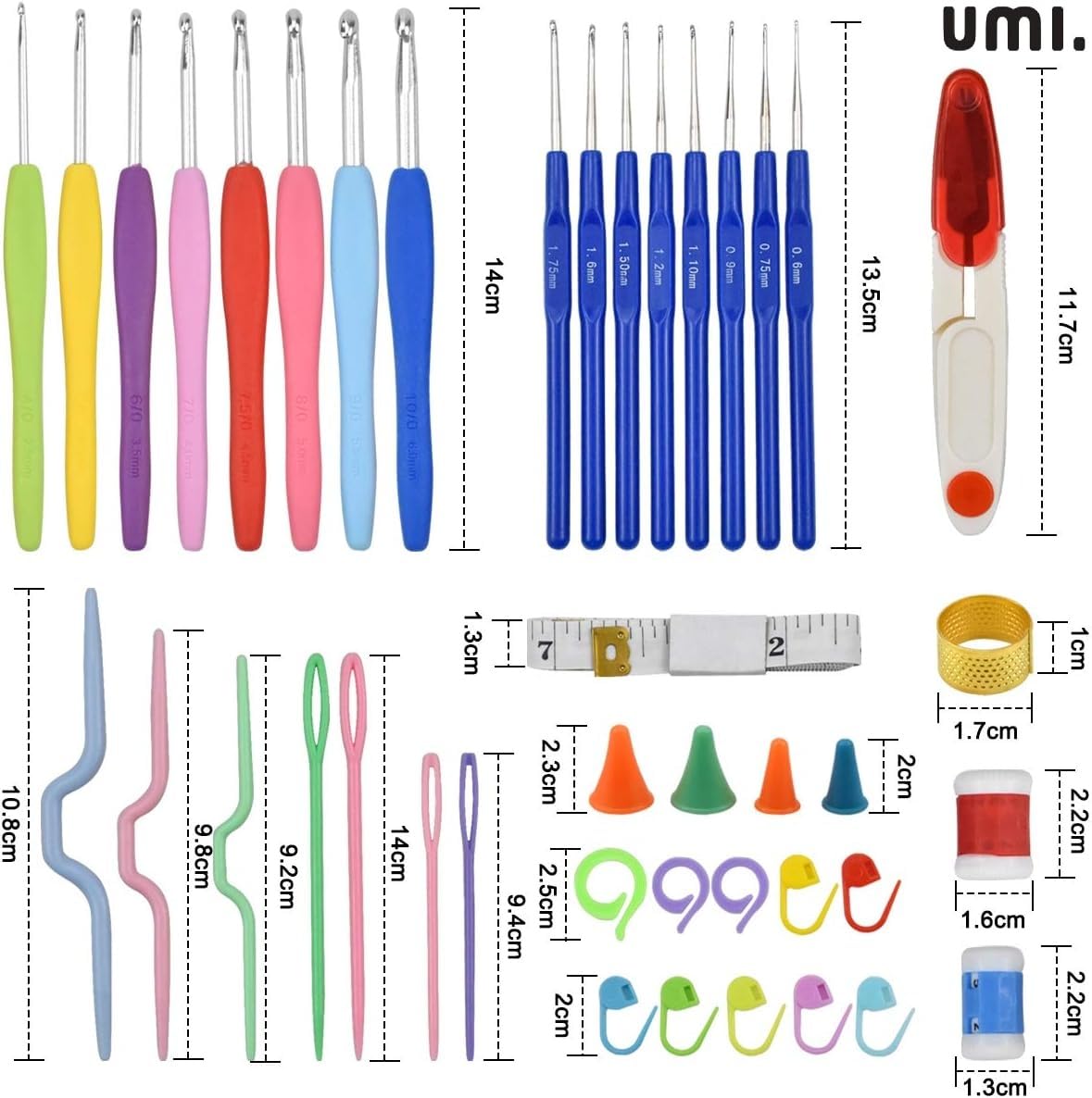 53-Piece Crochet Hooks and Knitting Needles Set - image 2