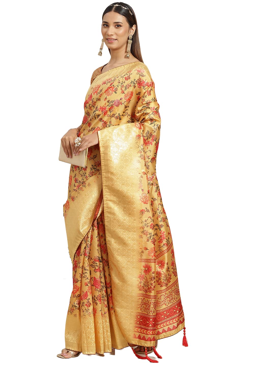 Vasthrlay Classic Ethnic Woven Saree for festive ethnic occasions