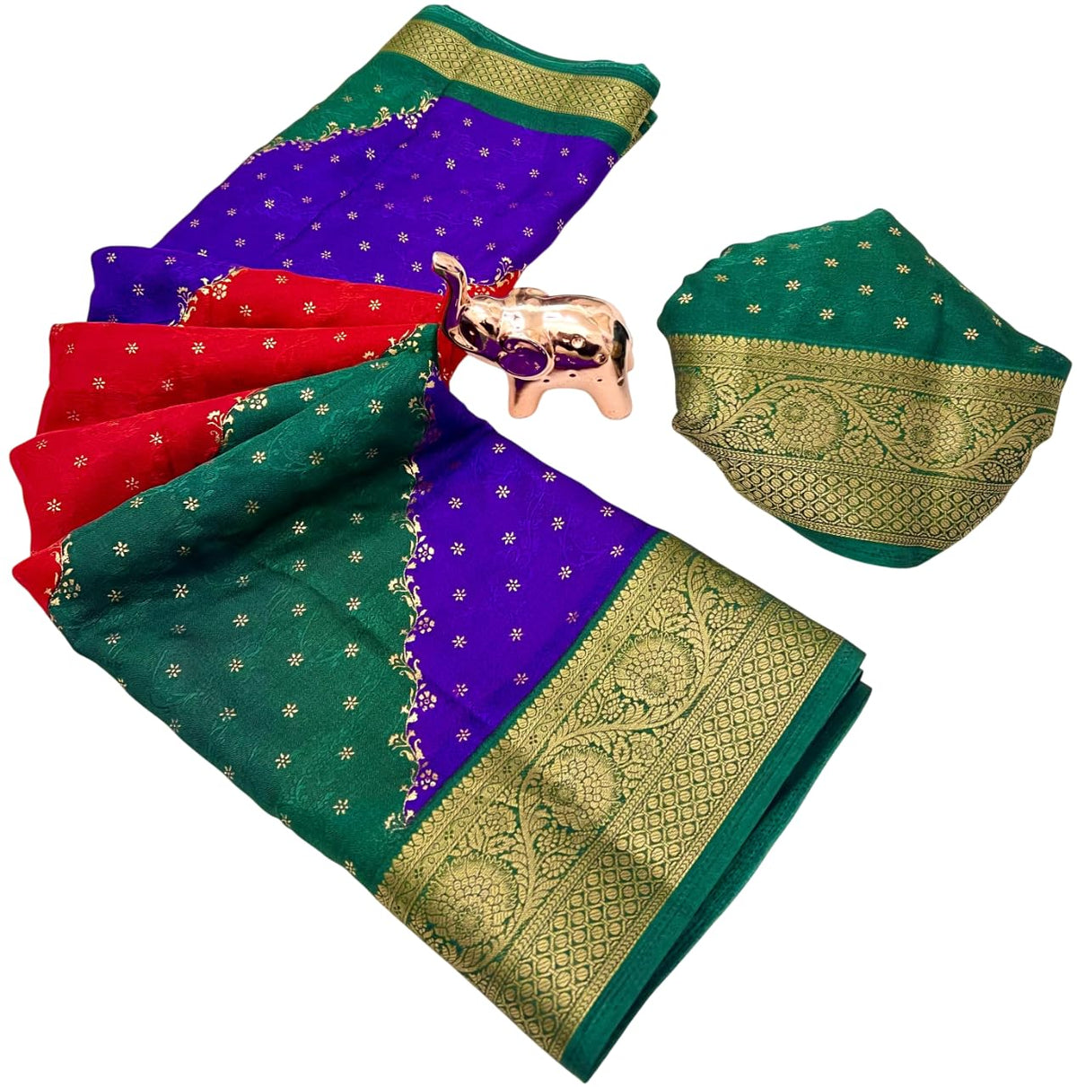 Vasthrlay Classic Kanjivaram Weaving Saree for festive ethnic occasions