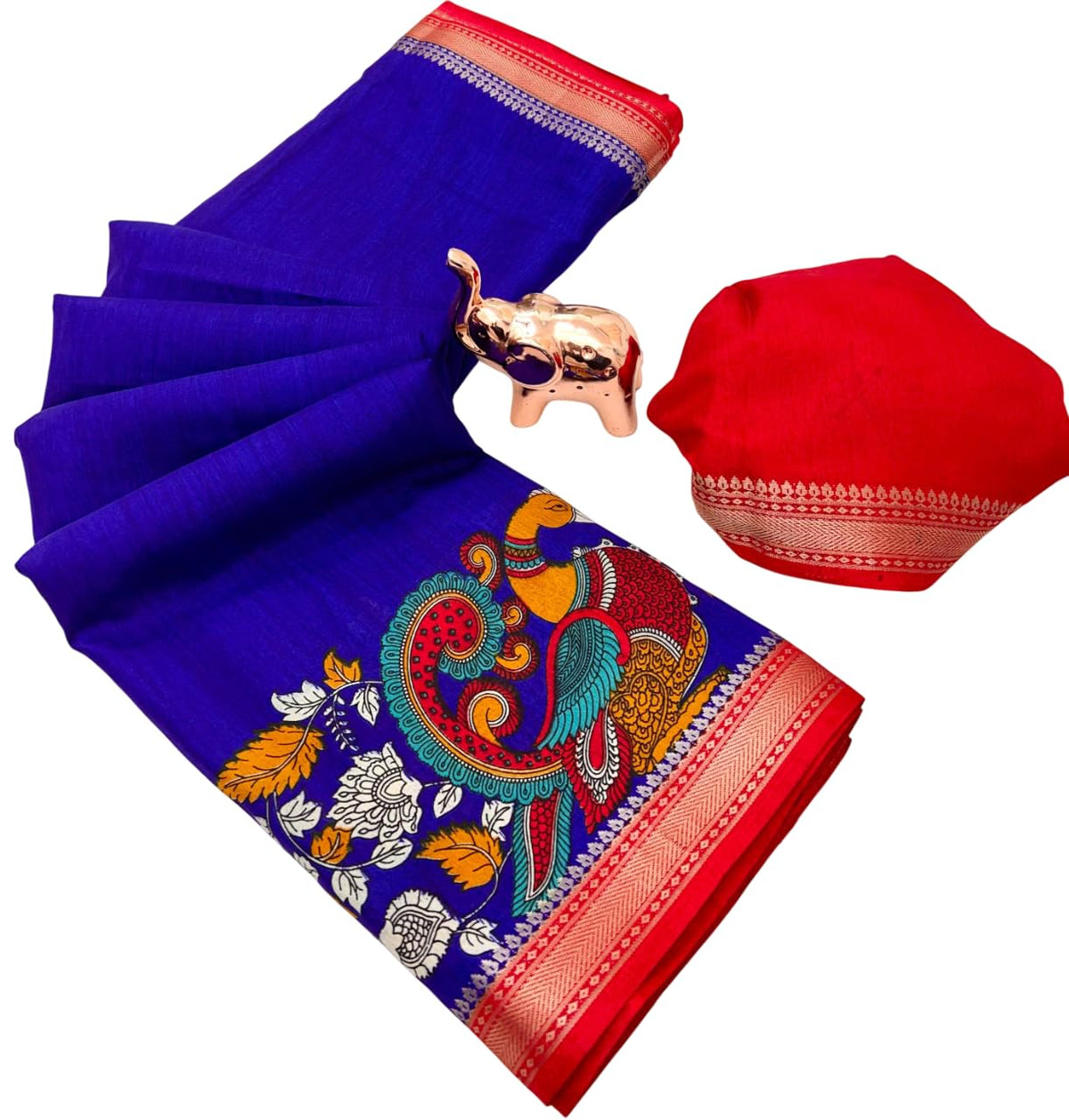 Vasthrlay Classic Ethnic Kalamkari Saree for festive ethnic occasions