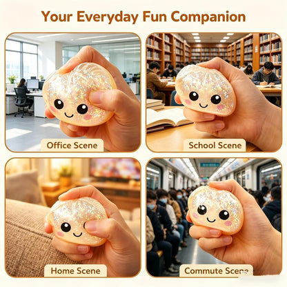 KINETICS LIGHTING Dumpling Squishy Toy Soft Slow Rising Squeeze Bun Squishy Mystery Design