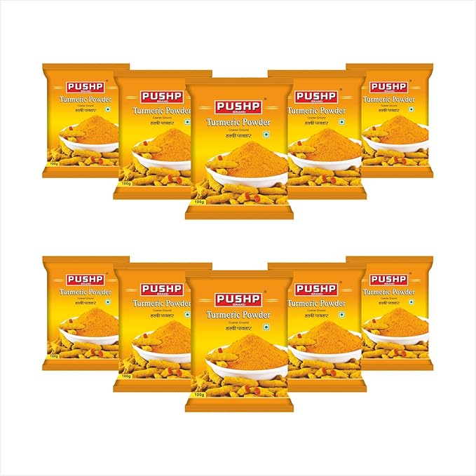 Pushp Brand Turmeric Powder Pouch - PUSHMYCART