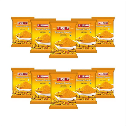 Pushp Brand Turmeric Powder Pouch - PUSHMYCART