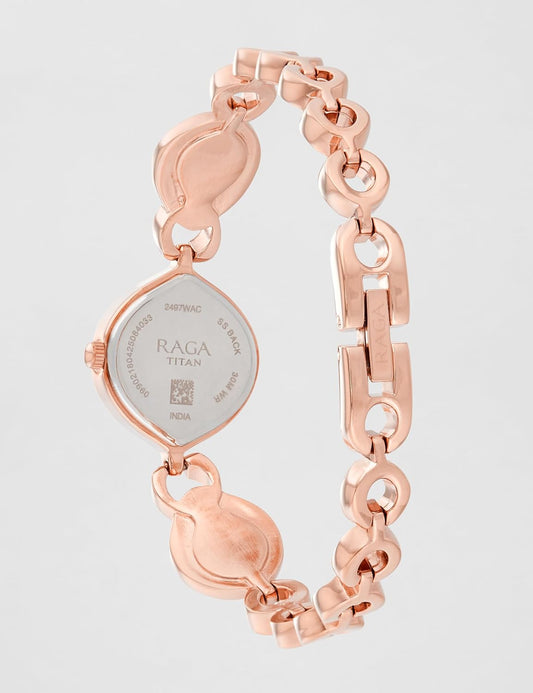 Titan Pink Dial Analog Watch for Women-NR2497WM01