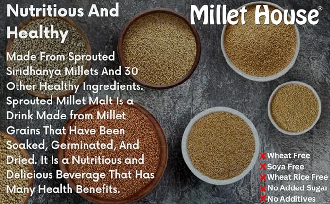 Millet House Sprouted Siridhanya Millets Malt - PUSHMYCART