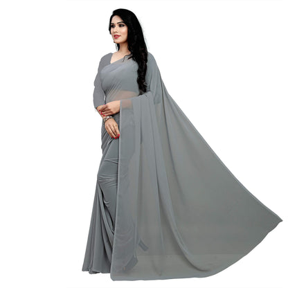 Vasthrlay Georgette Classic Saree with decorative traditional design