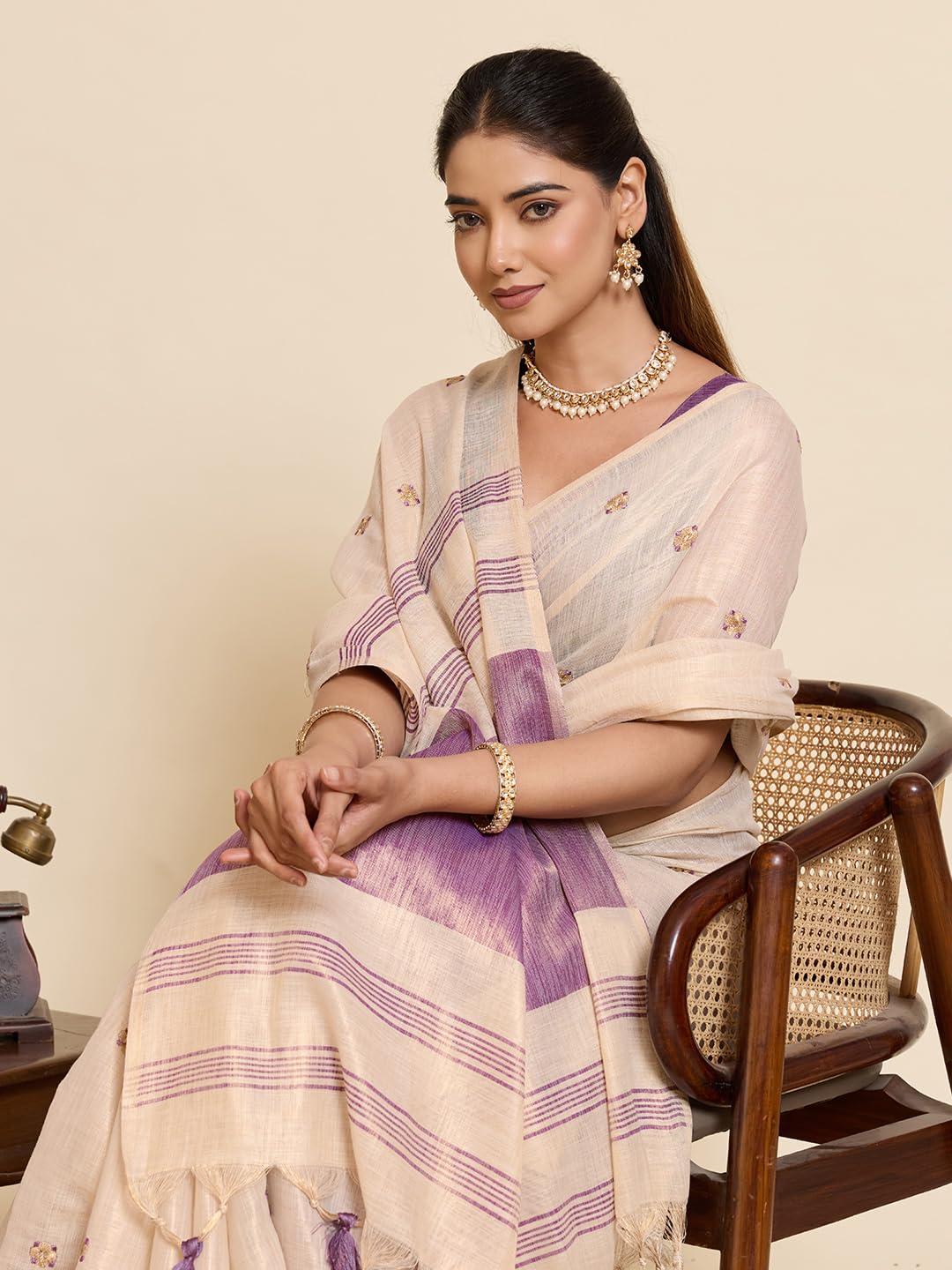 Vasthrlay Embroidery Saree in Classic with refined ethnic appeal