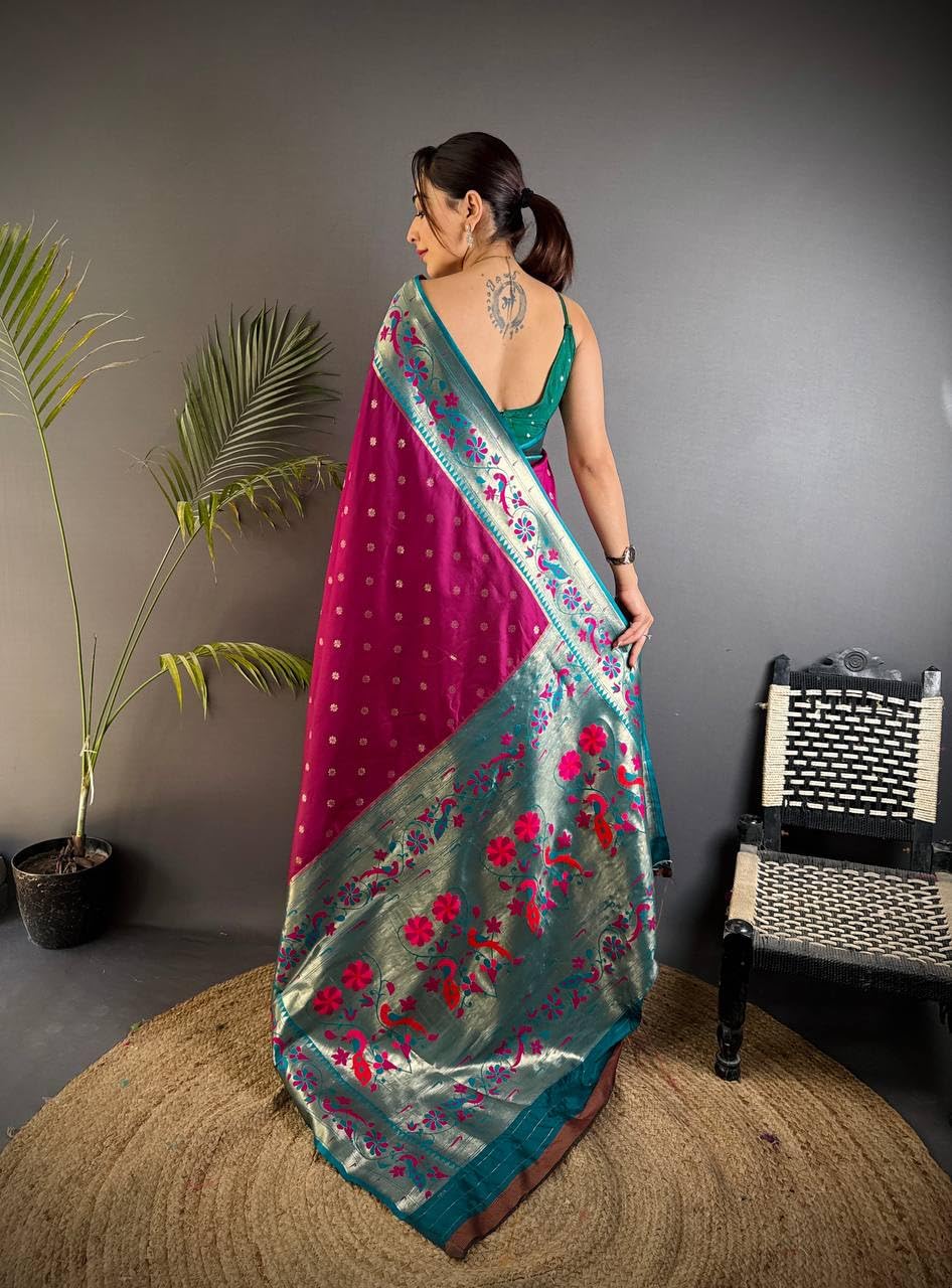 Vasthrlay Classic Traditional Saree with elegant Kanjivaram styling