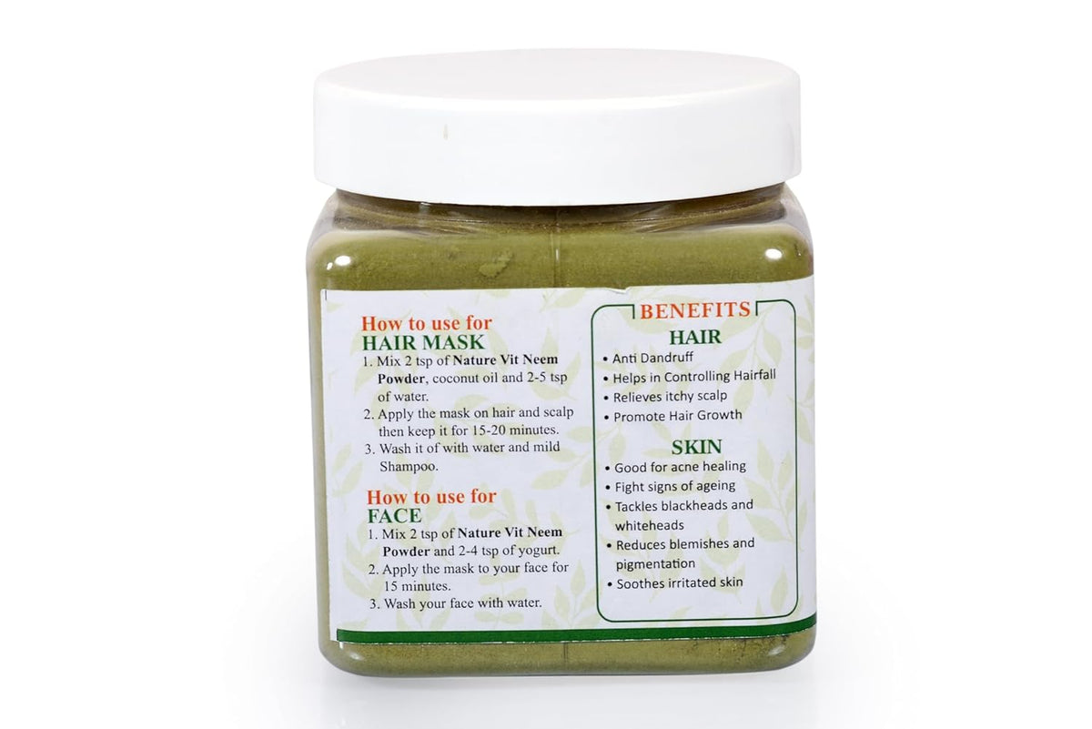 NatureVit Neem Powder for Face Pack & Hair