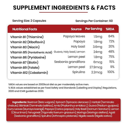 Himalayan Organics Organic B12 500mg Vegetarian Caps