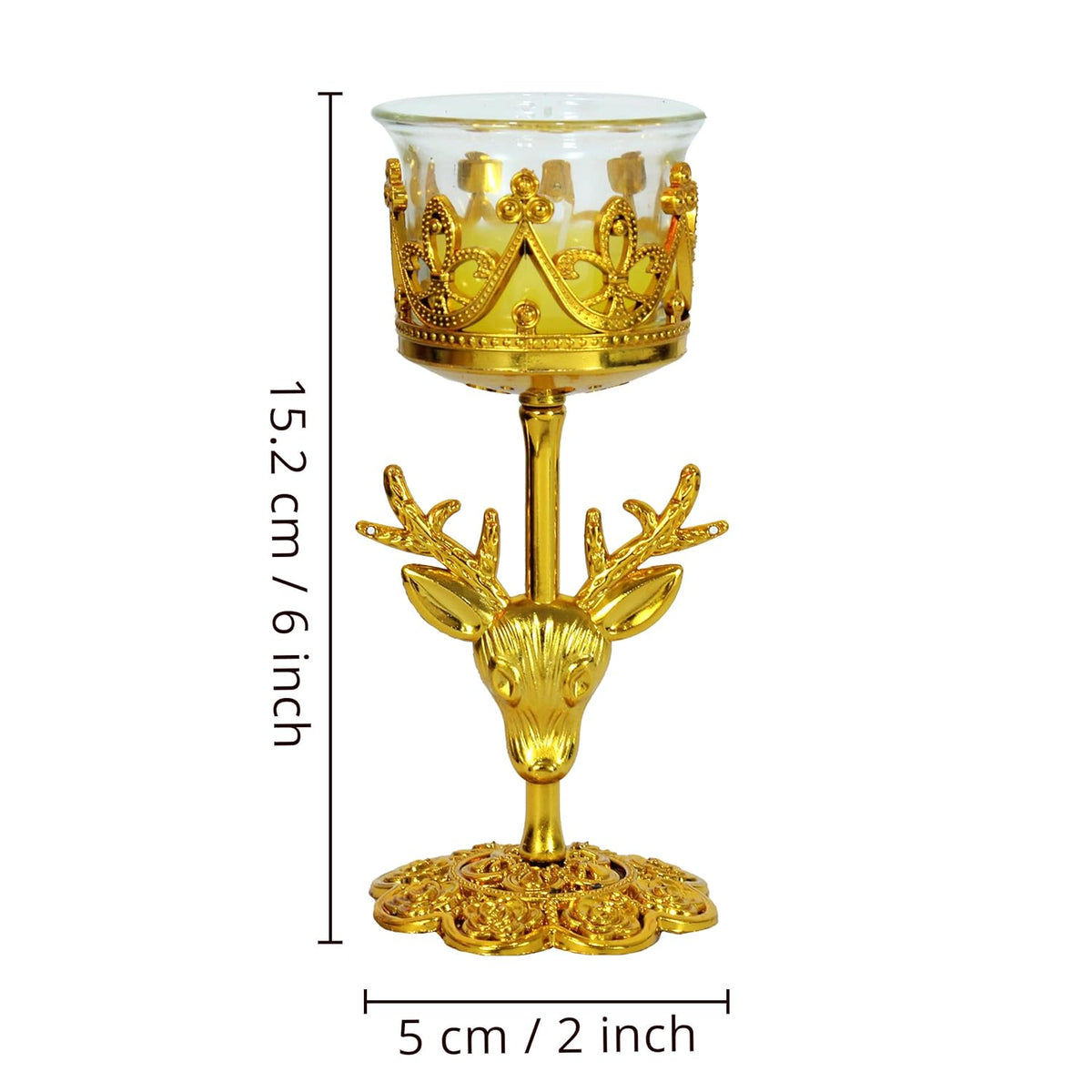 TIED RIBBONS Set of 4 Christmas Candle Holder