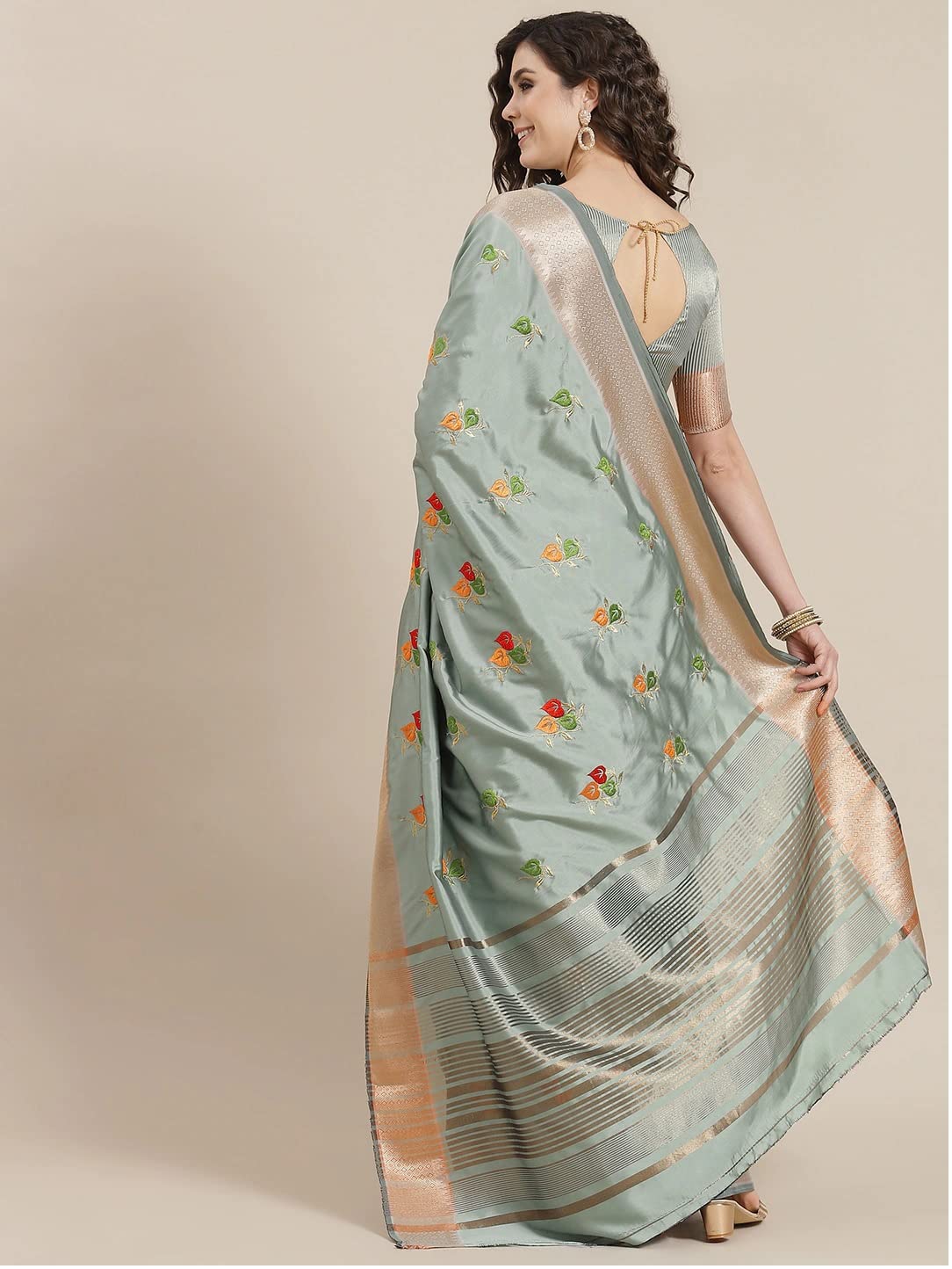 Vasthrlay Classic Saree with elegant ethnic and embroidery styling
