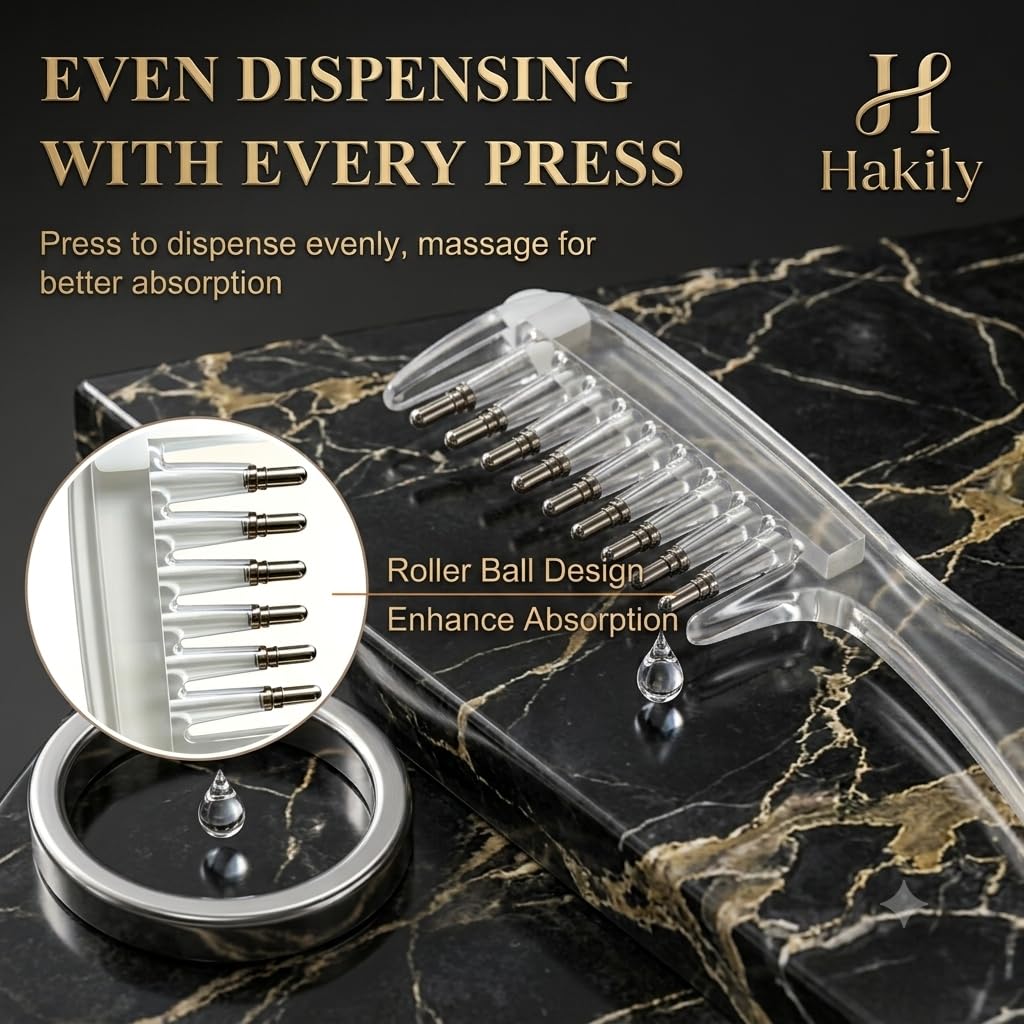Hakily Hair Oil Applicator Comb with Storage Stand
