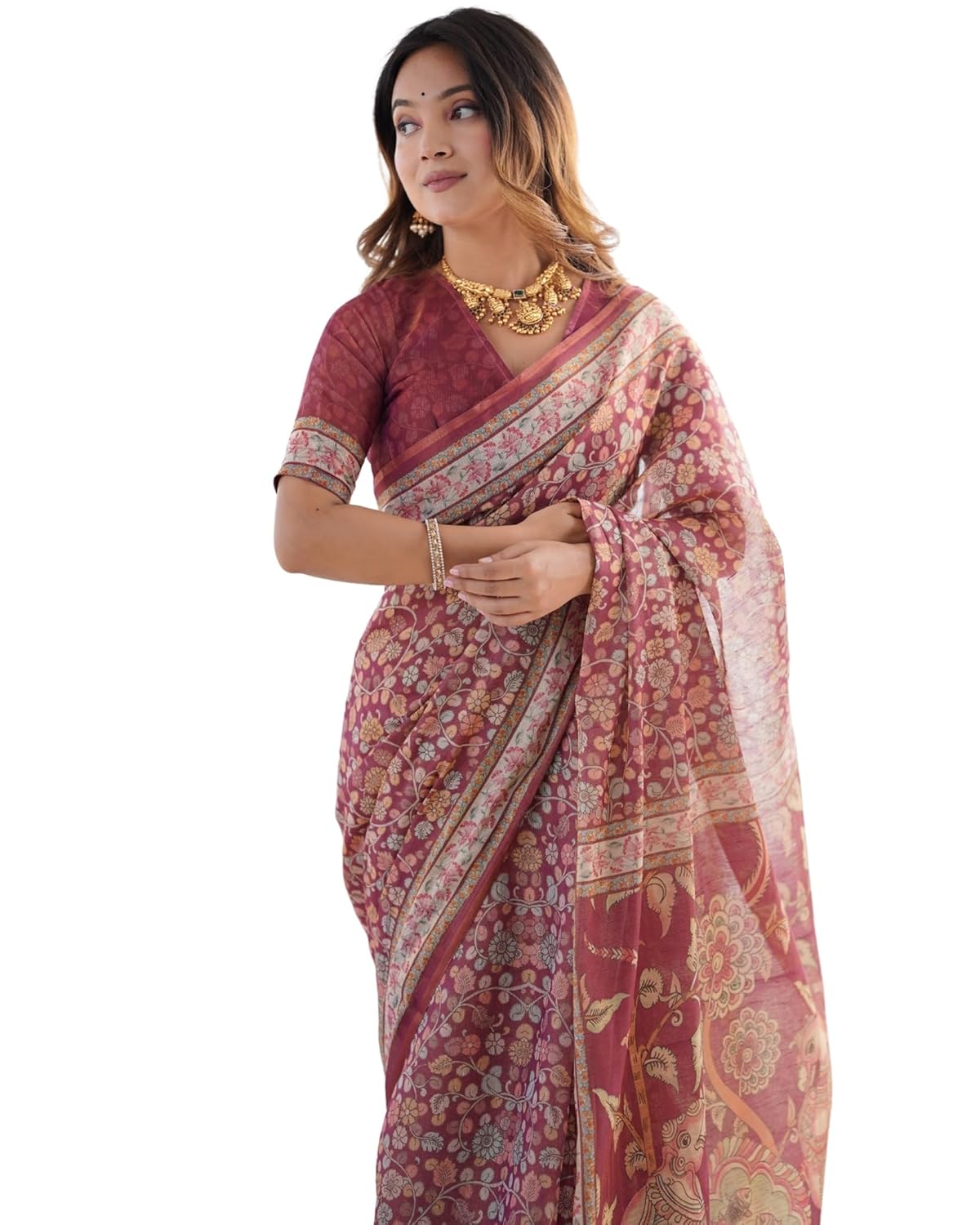 Vasthrlay Green Handloom Traditional Saree for festive ethnic occasions