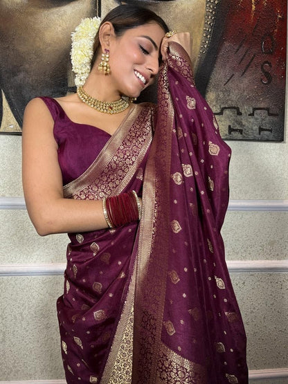 Vasthrlay Classic Traditional Saree for wedding and party wear styling