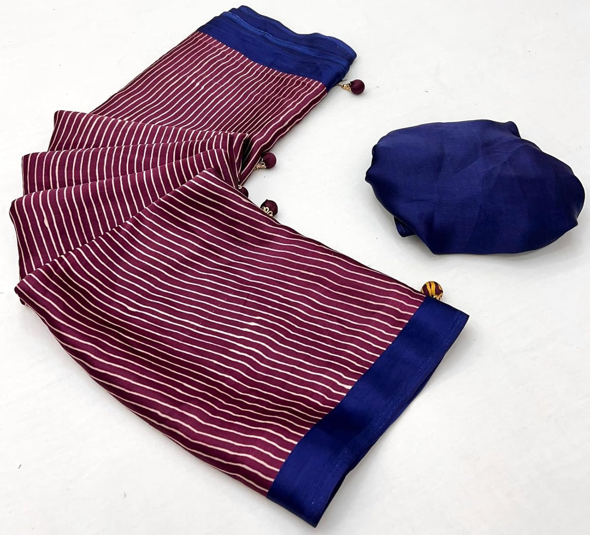 Vasthrlay Crepe Classic Saree with decorative Traditional design