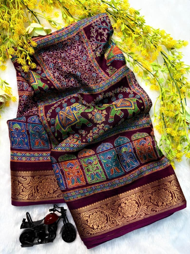 Vasthrlay Classic Designer Saree with elegant Silk styling