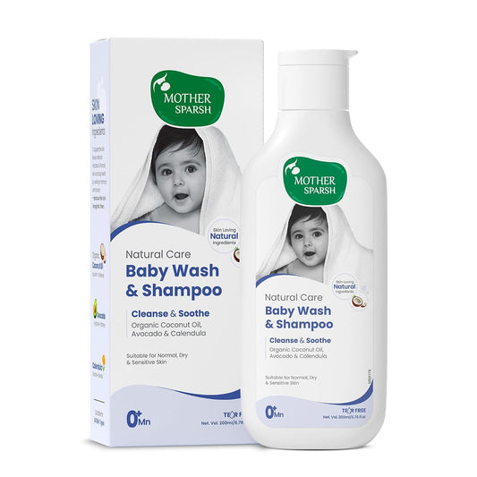 Mother Sparsh Natural Care Baby Wash and Shampoo