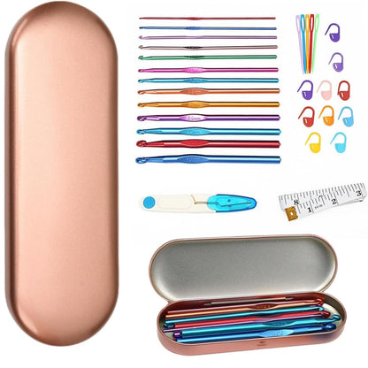 30-Piece Ergonomic Crochet Hook Set - image 1