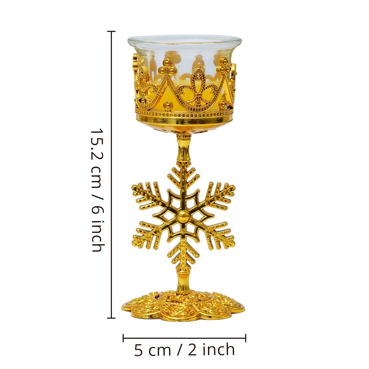 TIED RIBBONS Set of 4 Christmas Candle Holder
